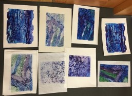 Prints by attendees of the 2020 Print Workshops
